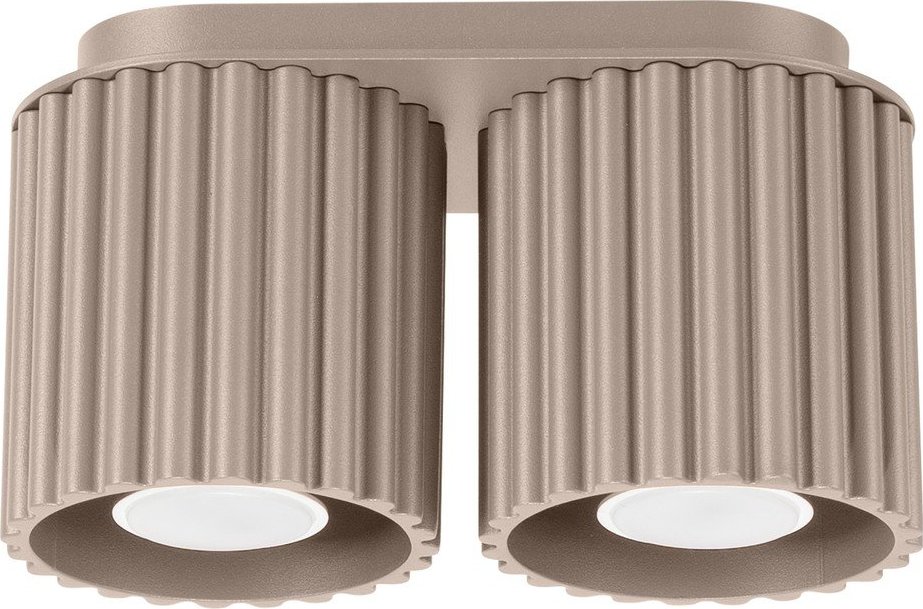 Taupe kovové bodové svítidlo 10x21 cm Zora – Sollux Sollux