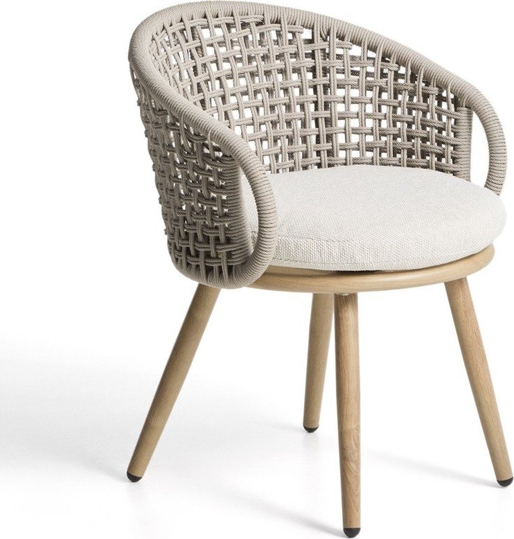 Taupe polstrovaná zahradní židle Lidario – Kave Home Kave Home