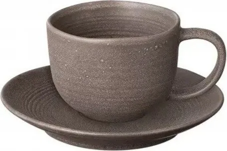 Tmavě hnědé keramické šálky v sadě 2 ks 190 ml Kumi – Blomus