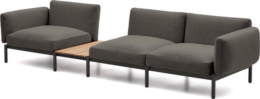 Tmavě šedá čalouněná zahradní pohovka Sorells – Kave Home Kave Home