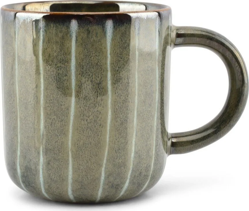 Tmavě zelený kameninový hrnek 500 ml Muggies – Salt&Pepper