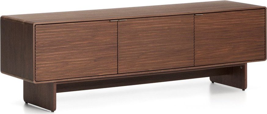 TV stolek v dekoru ořechu v tmavě přírodní barvě 150x46x40 cm Norlen – Kave Home Kave Home