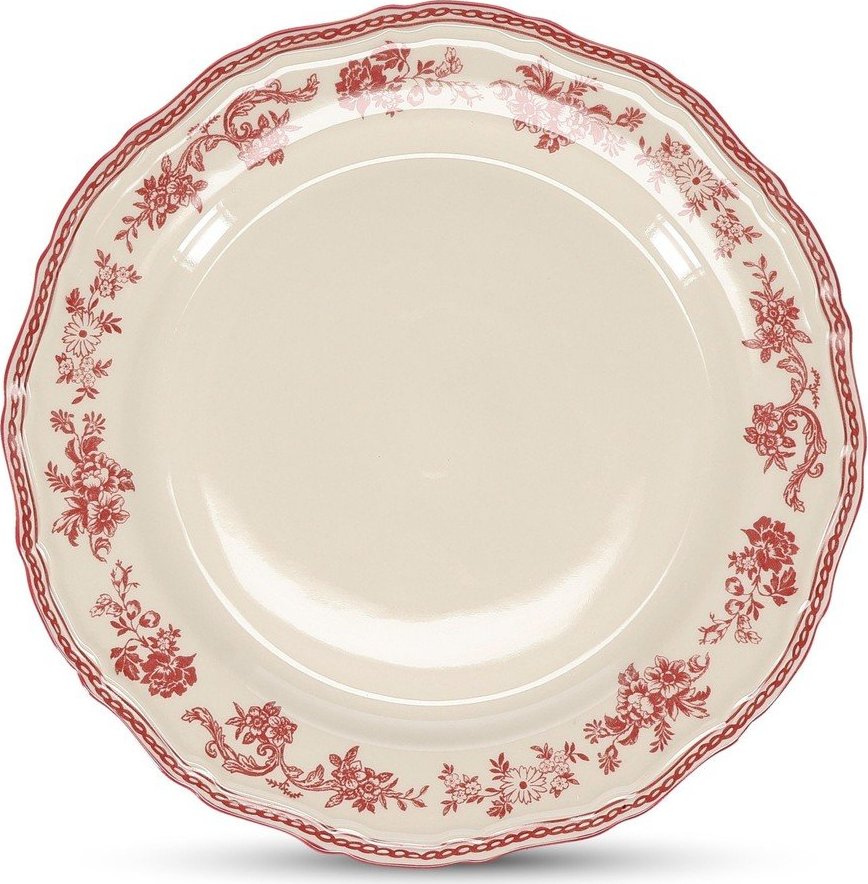 Vínový/slonovinový porcelánový talíř ø 27 cm Cyril – S|P Collection S|P Collection