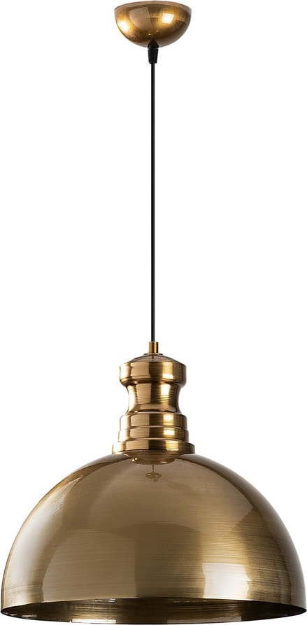 Závěsné svítidlo ve zlaté barvě s kovovým stínidlem ø 40 cm Vamp – Opviq lights Opviq lights
