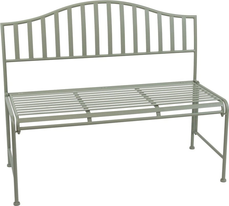 Zelená kovová zahradní lavice – Esschert Design Esschert Design