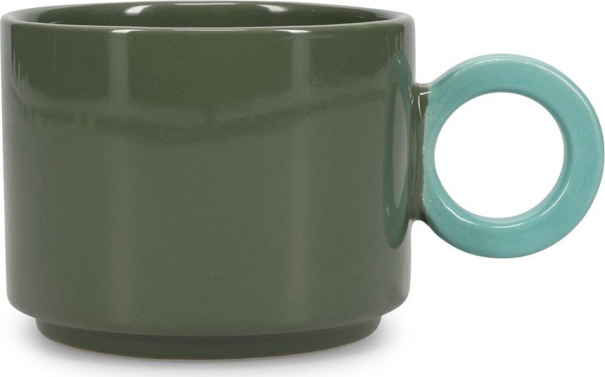 Zelený kameninový hrnek 280 ml Lou – ONA ONA