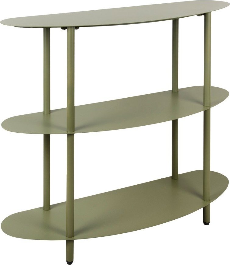 Zelený kovový regál 90x82x28 cm Riqueza – Leitmotiv Leitmotiv