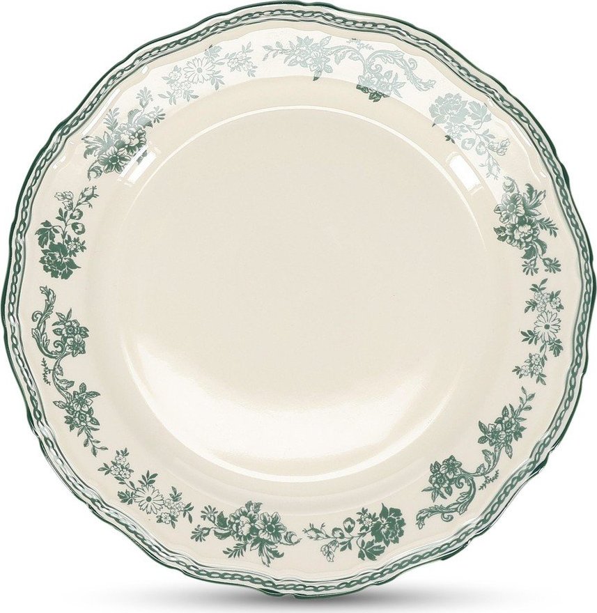 Zelený/slonovinový porcelánový talíř ø 27 cm Cyril – S|P Collection S|P Collection