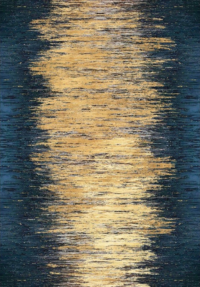 Žlutý/tmavě modrý pratelný koberec 160x230 cm Goldie – Vitaus Vitaus