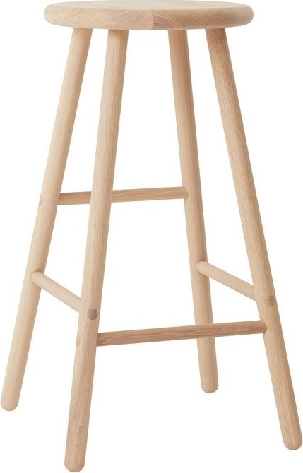 Barová stolička z dubového dřeva ve světle přírodní barvě (výška sedáku 65 cm) Moto – OYOY Living Design Oyoy Living Design