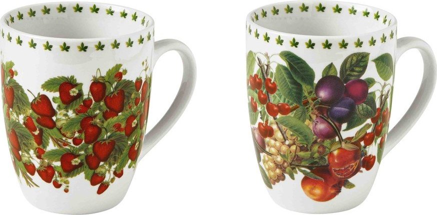 Bílé hrnky v sadě 2 ks z kostního porcelánu 350 ml Le Primizie – Brandani Brandani