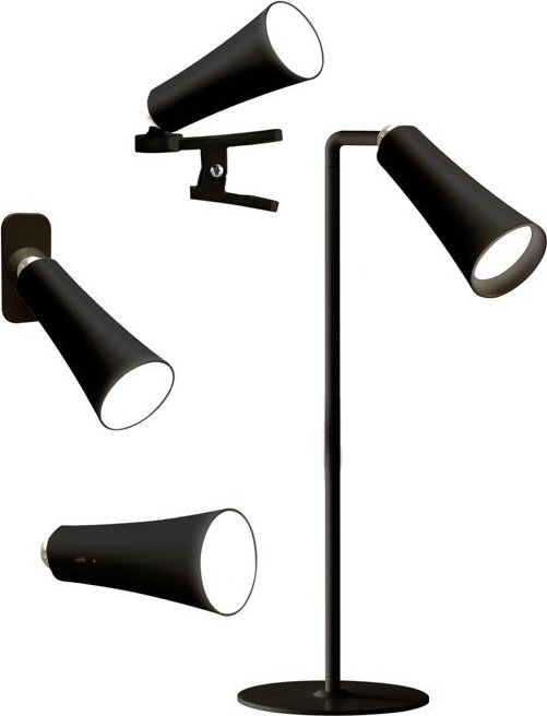Černá LED stolní lampa (výška 47