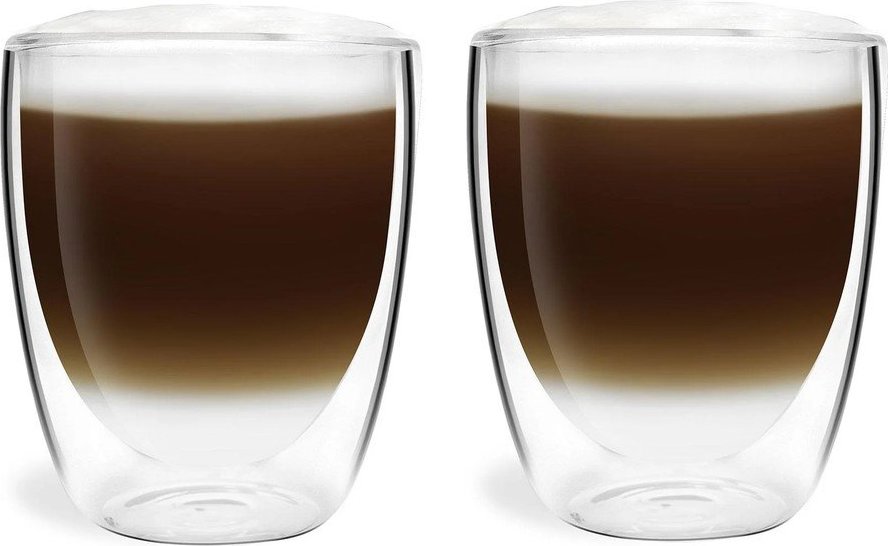 Dvoustěnné/na latte skleněné hrnky v sadě 2 ks 320 ml Amo – Vialli Design Vialli Design