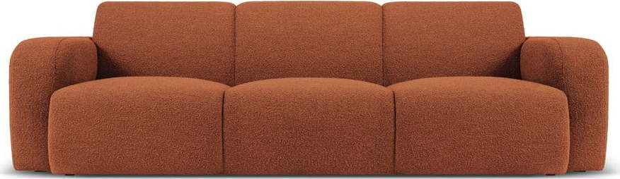 Hnědá pohovka z textilie bouclé 235 cm Molino – Micadoni Home Micadoni