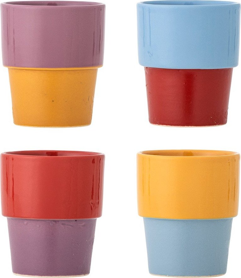 Kameninové šálky v sadě 4 ks na cappuccino 150 ml Ewan – Bloomingville Bloomingville