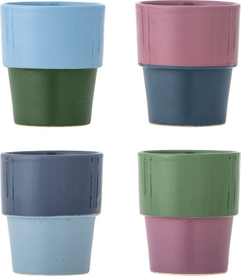 Kameninové šálky v sadě 4 ks na cappuccino 150 ml Ewan – Bloomingville Bloomingville