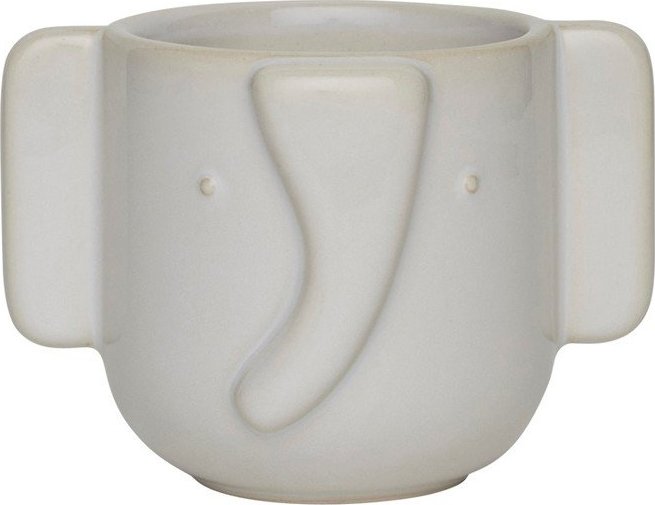 Kameninový ručně vyrobený obal na květináč ø 9 cm Elephant – OYOY Mini OYOY MINI
