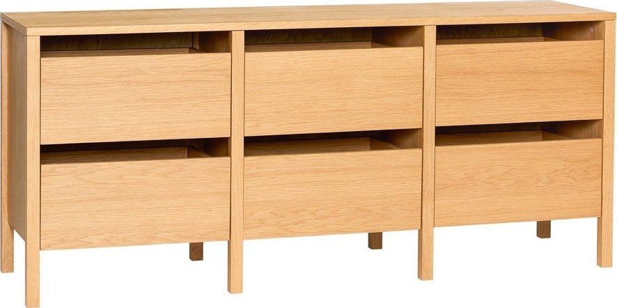 Komoda v dekoru dubu v přírodní barvě 150x65x40 cm Forma – Hübsch Hübsch
