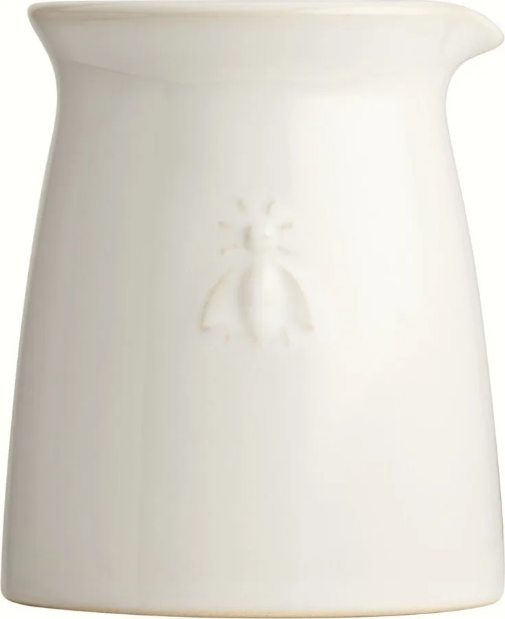 Krémová kameninová konvička na mléko 200 ml Abeille – La Rochére