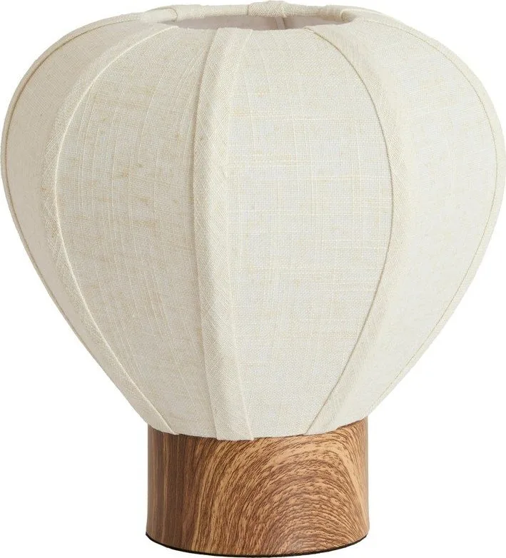 Kovová stolní lampa s textilním stínidlem (výška) Kyzo – Light & Living