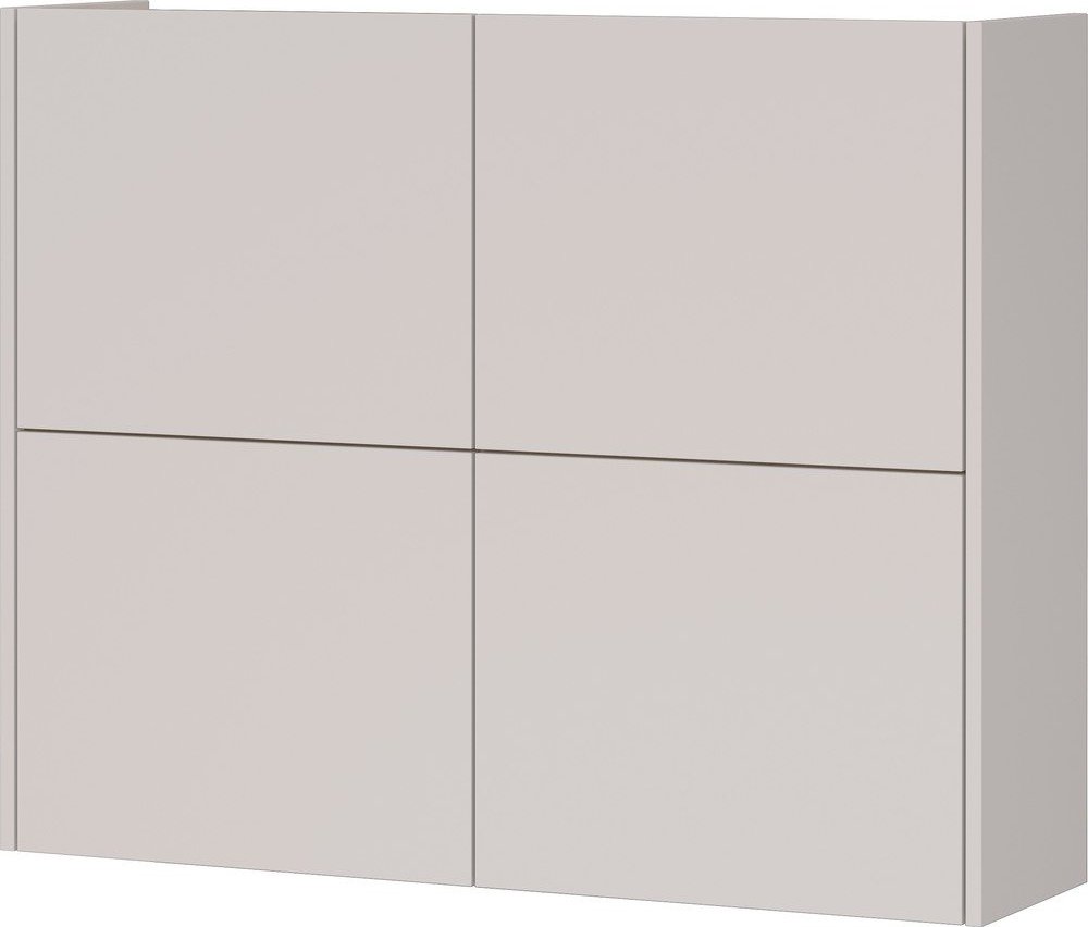 Krémová matná závěsná skříňka 97x79x27 cm Binetto – Germania Germania