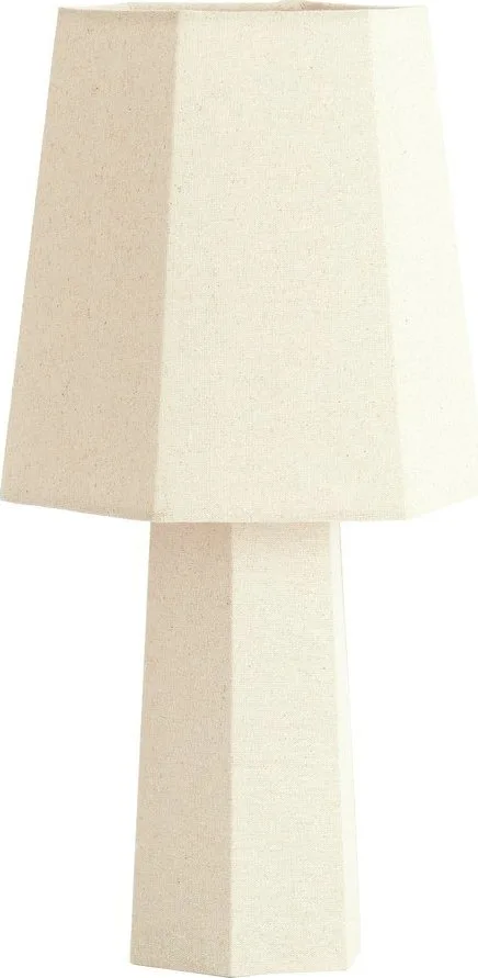 Krémová stolní lampa s textilním stínidlem (výška 50 cm) Musabo – Light & Living