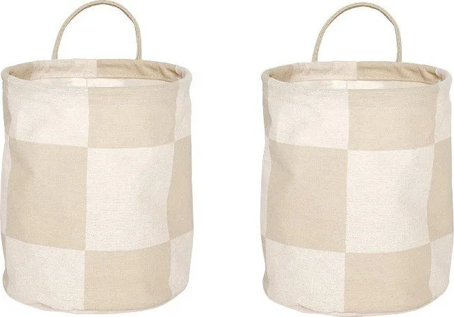Látkové košíky v sadě 2 ks ø Chess – OYOY Living Design