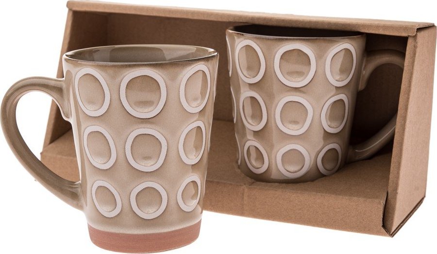 Modré keramické hrnky v sadě 2 ks 380 ml – Dakls Dakls