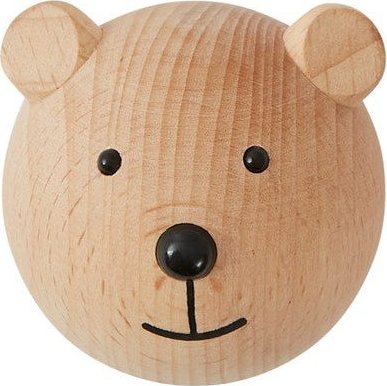 Nástěnný háček z bukového dřeva v přírodní barvě Bear – OYOY Mini OYOY MINI