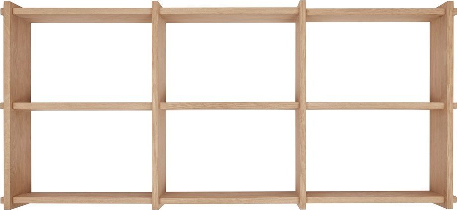 Patrová police z dubového dřeva v přírodní barvě 37 cm Grid – OYOY Living Design Oyoy Living Design