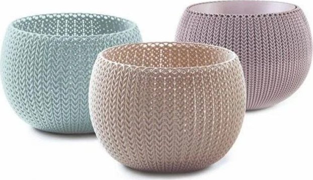 Plastové květináče v sadě 3 ks ø 15 cm Cozy – Keter Curver
