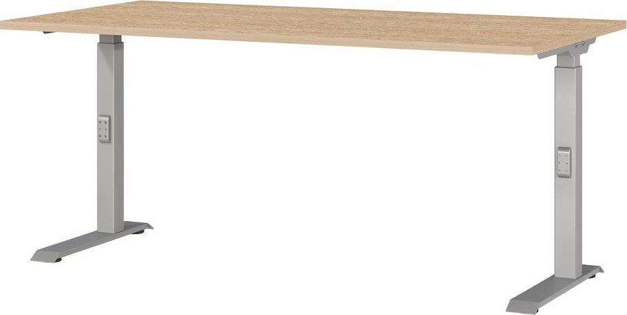 Polohovací pracovní stůl s deskou v dubovém dekoru 80x160 cm Downey – Germania Germania