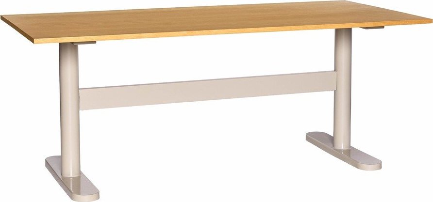 Pracovní stůl s deskou v dubovém dekoru 90x190 cm Tona – Hübsch Hübsch