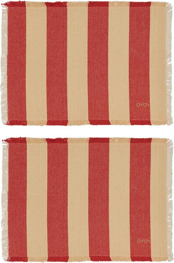 Prostírání v sadě 2 ks z bio bavlny 36x48 cm Toppu – OYOY Living Design Oyoy Living Design
