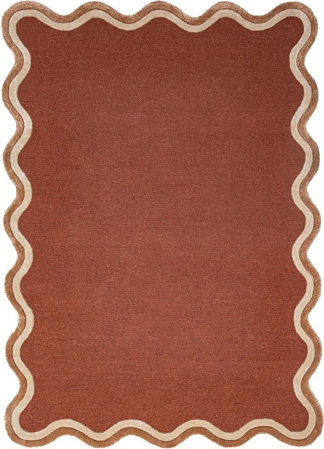 Ručně tkaný koberec s příměsí vlny v terakotové barvě 120x170 cm Rivo Wool – Flair Rugs Flair Rugs
