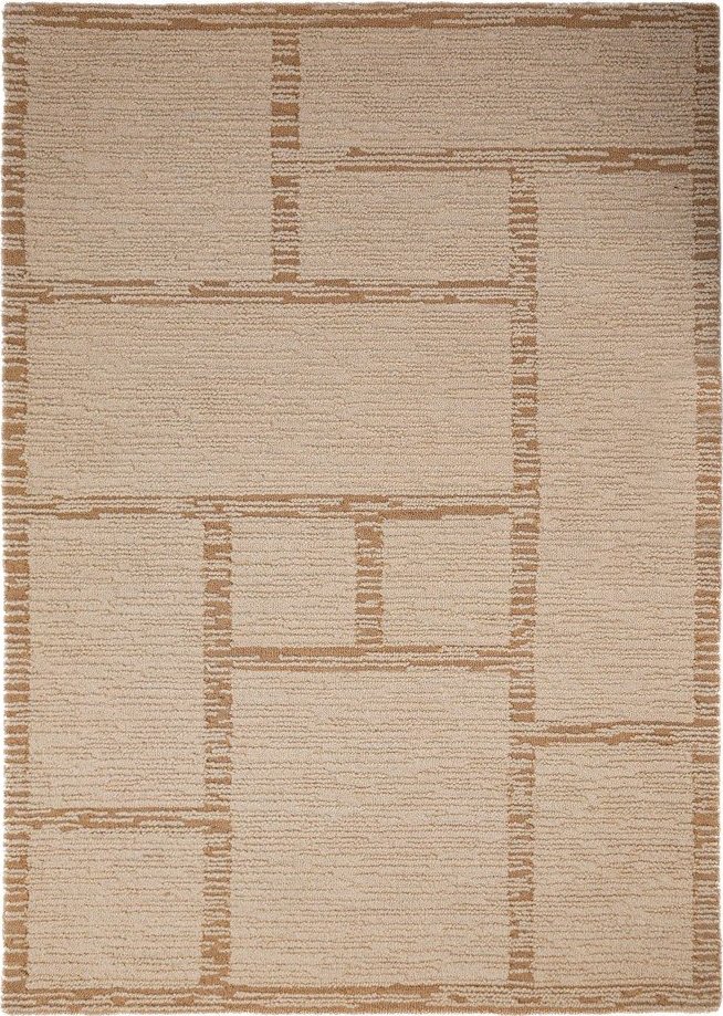 Ručně tkaný vlněný koberec v přírodní barvě 160x230 cm Harris Modula Wool – Flair Rugs Flair Rugs