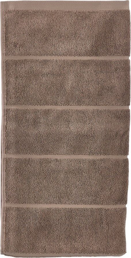 Světle hnědá froté bavlněná osuška 70x140 cm Sauna – Zone Zone
