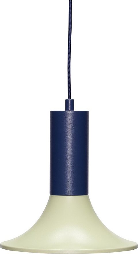 Světle zelené/tmavě modré kovové stmívatelné závěsné svítidlo ø 25 cm Luminary – Hübsch Hübsch
