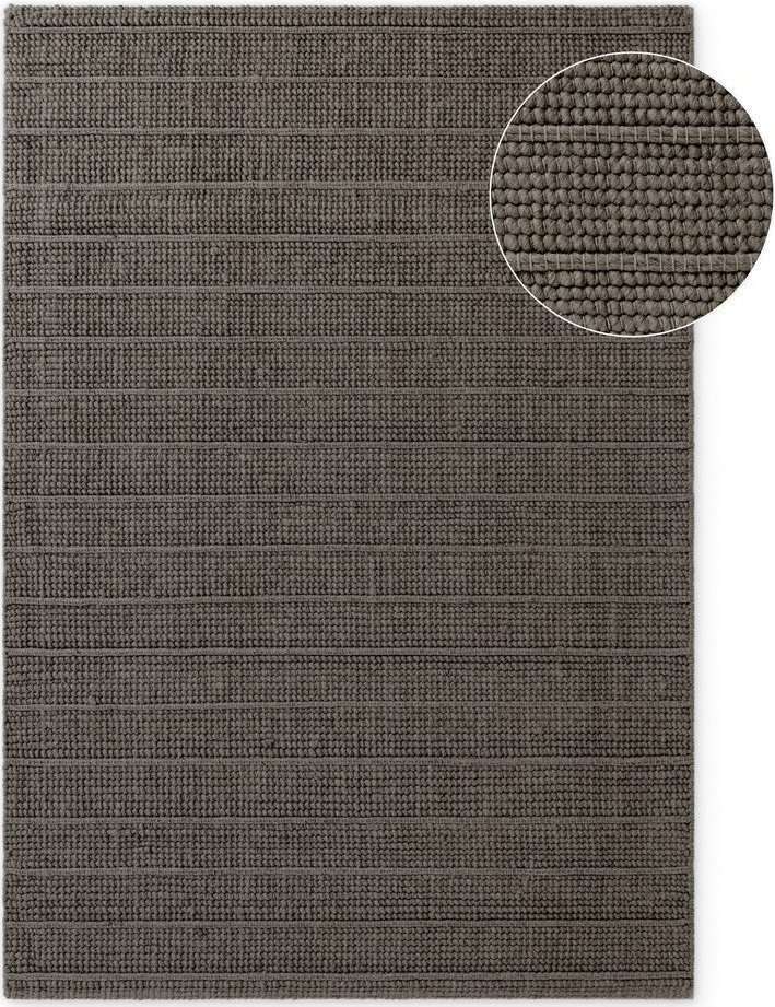 Tmavě šedý/tmavě hnědý ručně tkaný vlněný koberec 120x170 cm Camden Parker – Ted Baker Ted Baker