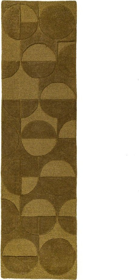 Tmavě zelený ručně tkaný vlněný běhoun 60x230 cm Gigi – Flair Rugs Flair Rugs