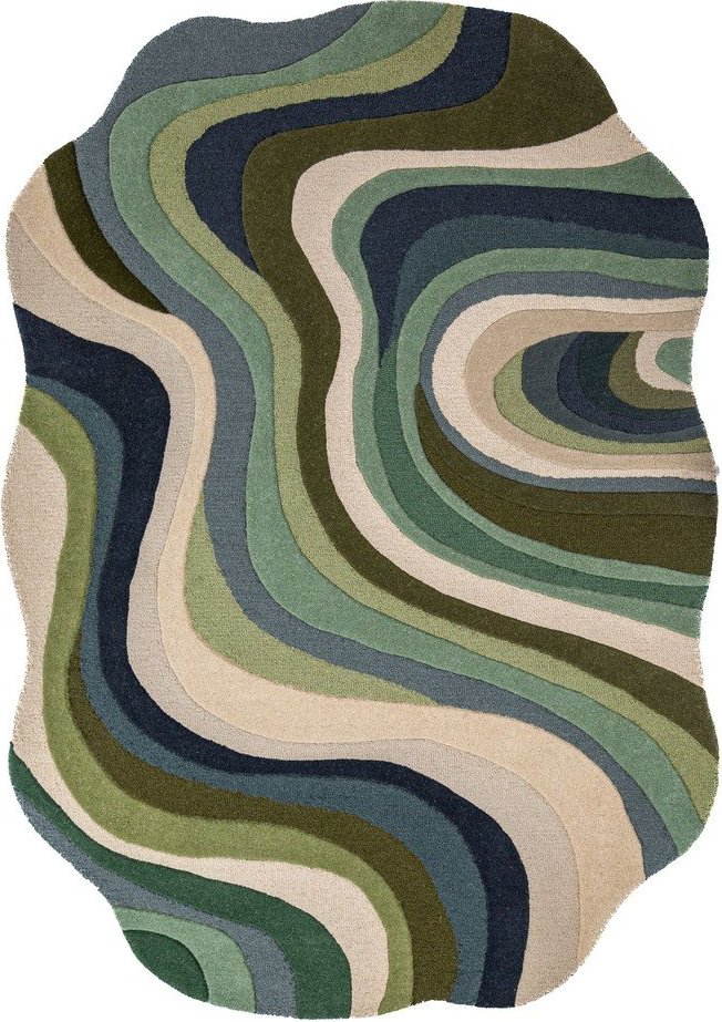 Zelený ručně tkaný vlněný koberec 160x230 cm Envy Wool – Flair Rugs Flair Rugs