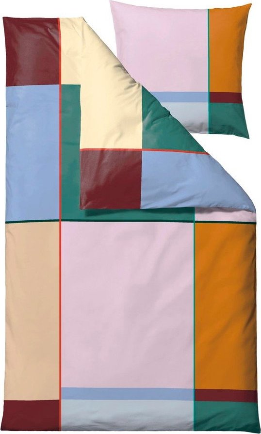 Bavlněné povlečení na jednolůžko 140x200 cm Colour Block – Södahl Södahl