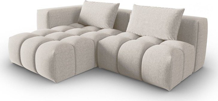 Béžová rohová pohovka (levý roh/s lenoškou) Verona – Cosmopolitan Design Cosmopolitan design
