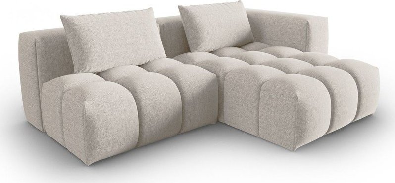 Béžová rohová pohovka (pravý roh/s lenoškou) Verona – Cosmopolitan Design Cosmopolitan design