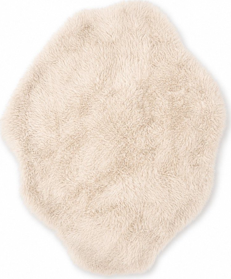 Béžový dětský koberec 90x120 cm Mammoth – Meowbaby MeowBaby