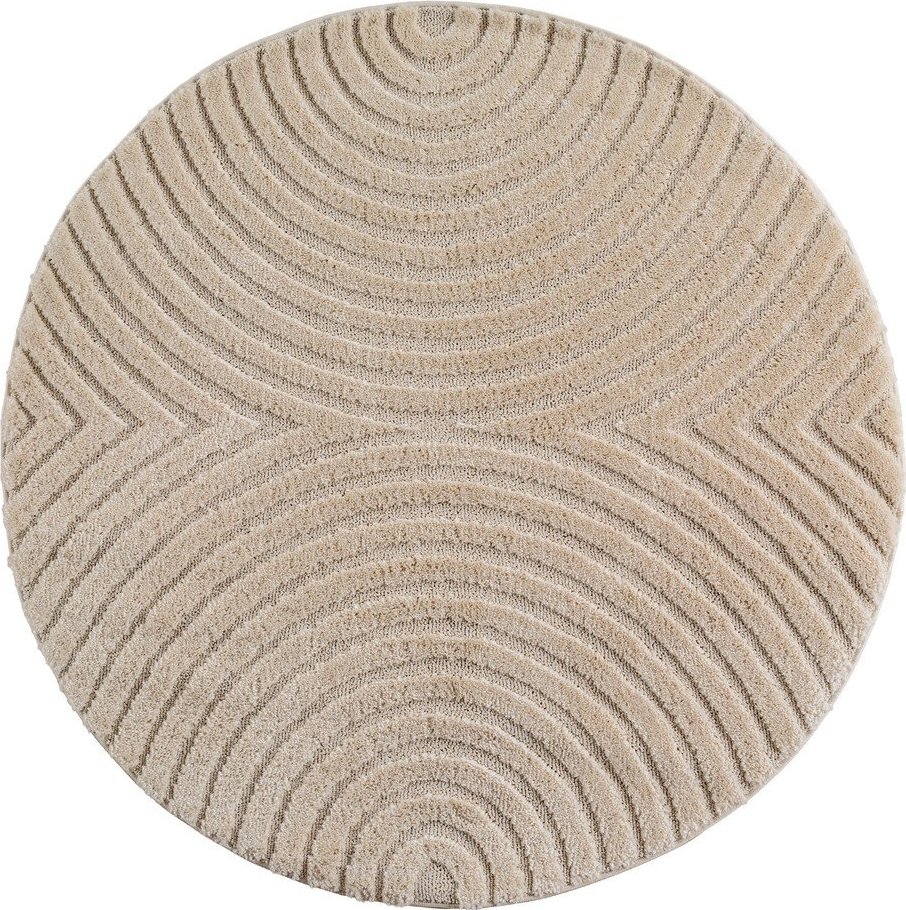 Béžový kulatý koberec ø 160 cm Art 1122 – Ayyildiz Carpets Ayyildiz Carpets
