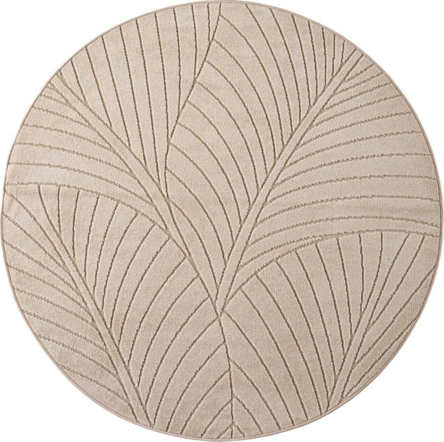 Béžový kulatý vnitřní a venkovní koberec ø 120 cm Nova 1203 – Ayyildiz Carpets Ayyildiz Carpets