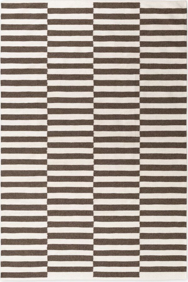 Bílý/hnědý oboustranný/ručně tkaný vlněný koberec 200x300 cm Vika – Hanse Home Hanse Home