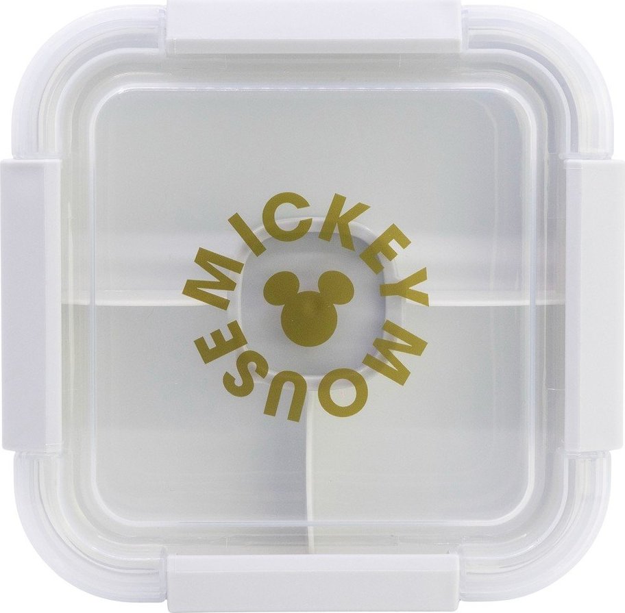 Bílý plastový dětský svačinový box Mickey Mouse – STOR STOR