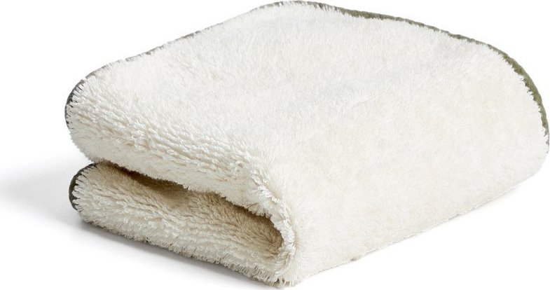 Bílý/zelený froté bavlněný ručník 30x50 cm Sedora – Kave Home Kave Home